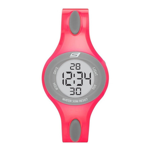 Skechers Sr2022 Reloj Digital Multifunción Para Mujer Extens