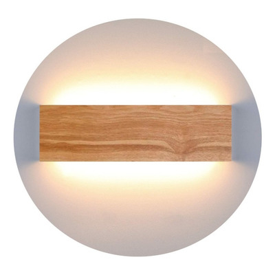 Aplique Led Lineal S Madera Indirecto Diseño Lito N-g