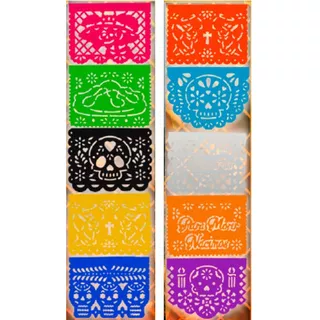 Papel Picado - Millar De Octavo Pliego Muertos Multi Papel