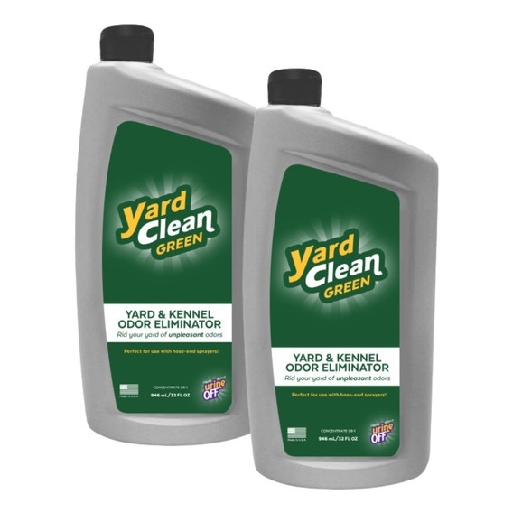 2 Yard Clean Green Limpiador Eliminador Olores Perro 946ml
