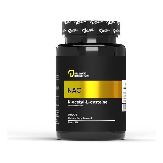 N Acetilcisteina 600mg - Antioxidante 60 Capsulas | Dr Jack Nutrition