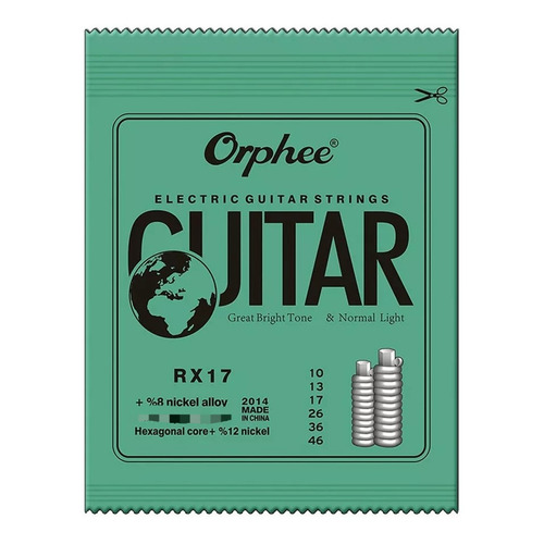 Cuerdas Para Guitarra Eléctrica Orphee Rx17 10-46