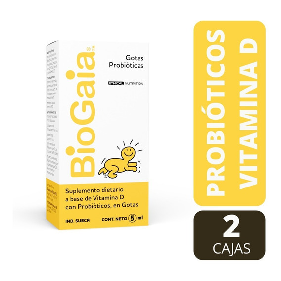 Biogaia Gotas 5ml - Cólicos Bebe - Original Sueco Pack X 2