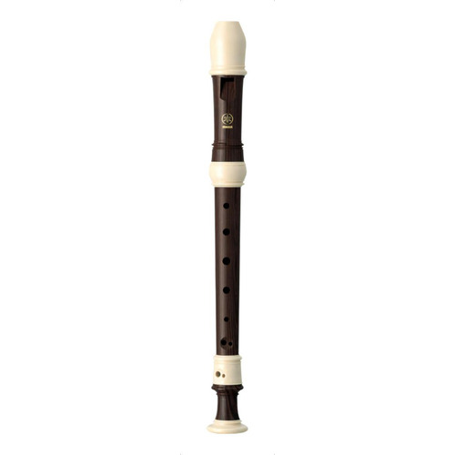 Flauta Dulce Soprano Barroca Yamaha Simil Madera Yrs-312biii Color Marrón Oscuro