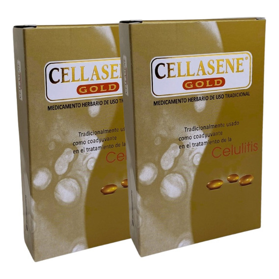 Combo Cellasene Gold Anticelulitis 2 Unidades X 30 Caps C/u