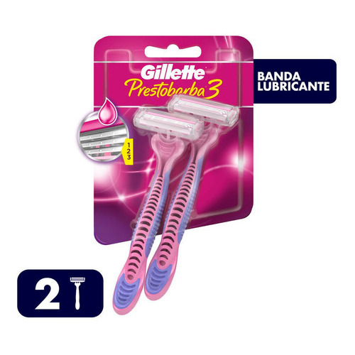 Gillette Prestobarba3 Máquina De Afeitar Desechable 2 Uds