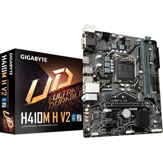 Tarjeta Madre Gigabyte H410m H V2 Lga1200 Micro Atx Hdmi Vga