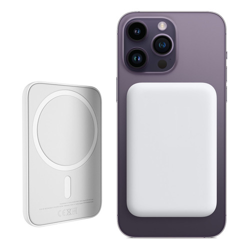 Power Bank O Bateria Externa Magnetica Magsafe Para iPhone ® Color Blanco
