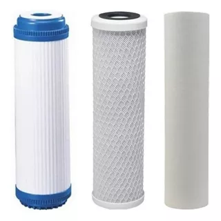 Filtros De Agua Kit Repuestos Pp, Gac, Cto. Osmosis 6 Meses! Color Blanco