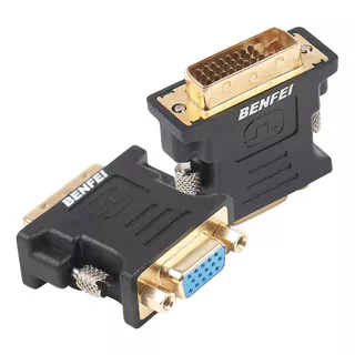 Adaptador Convertidor Dvi 24+5 Pines Macho A Vga Hembra 15 