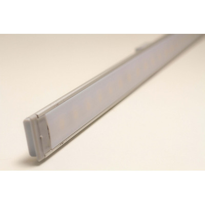 Perfil 1 Mt Led Aluminio Con Fuente Cocina Alacena Vestidor