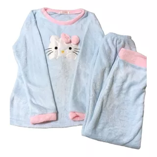 Pijama De Polar Hello Kitty Lindo Regalo Niñas Kawaii 