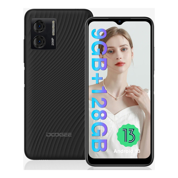 Doogee N50s Dual Sim Android 13.0 9gbram +128gb Rom 4200mah Soporta Desbloqueo Facial 20mp+8mp Cámara Otg/bluetooth