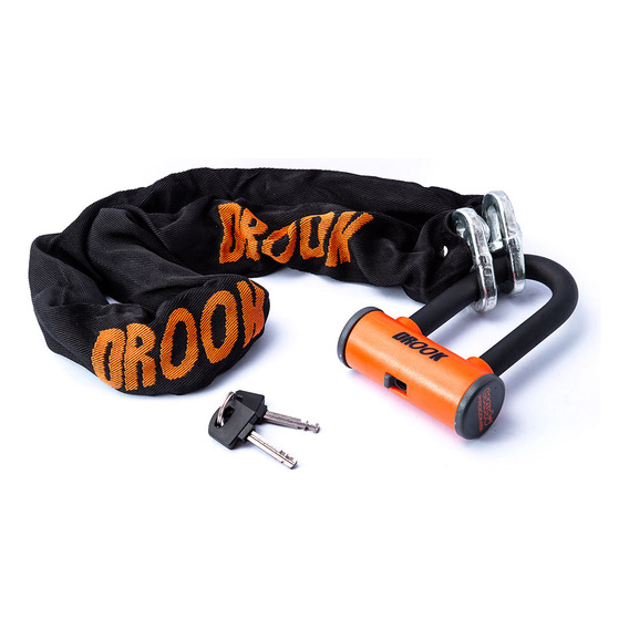 Cadena Forrada Drook 120cm C/ Candado 10mm Enduro Pro