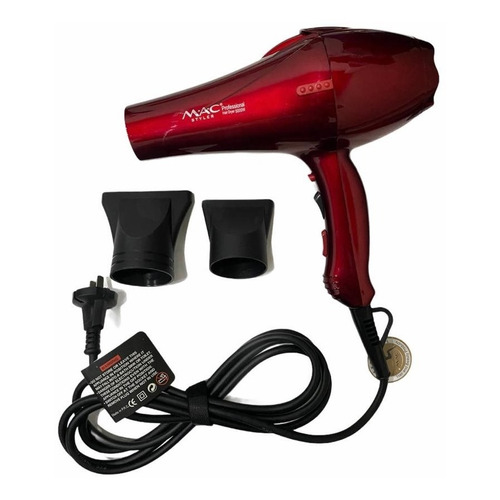 Secador Mac Styler 5000w Profesional Color Color rojo 110V/220V