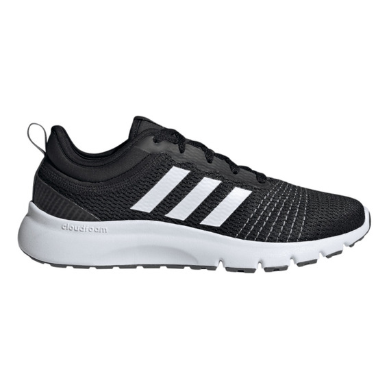 Tenis adidas Mujer Dama Deportivo Correr Negro Fluidup