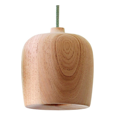 Lámpara Colgante Zabira Madera Cedro Led Gu10 Moderno Obj