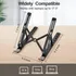 Soporte ajustable para notebooks y netbooks con 10 posiciones Genérica Soporte Genérico Blanco