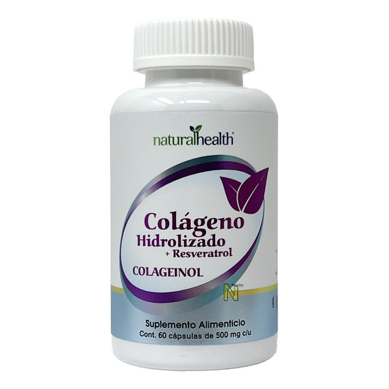 Colágeno Hidrolizado Y Resveratrol (60 Caps) Naturalhealth