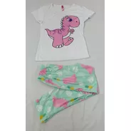 Pijama De Dinosaurio De Mujer,  Contiene 2 Piezas