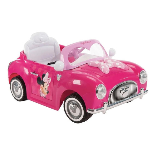 Carro a batería para niños Huffy Disney Minnie Mouse  color rosa 120V