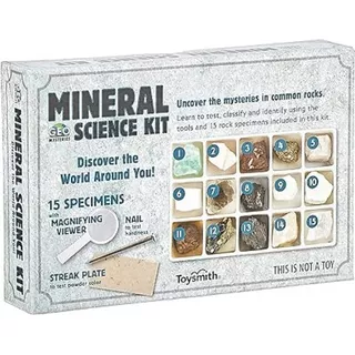 Juego Kit De Ciencia De Identificación De Minerales Toysmith