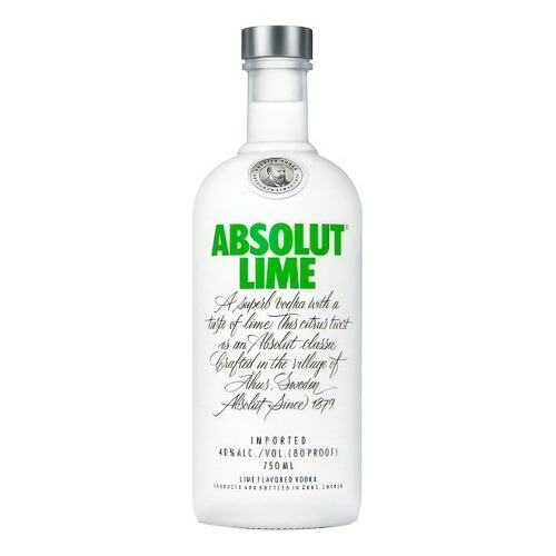 Absolut Lime Vodka Suecia Botella De 750 Ml Lima