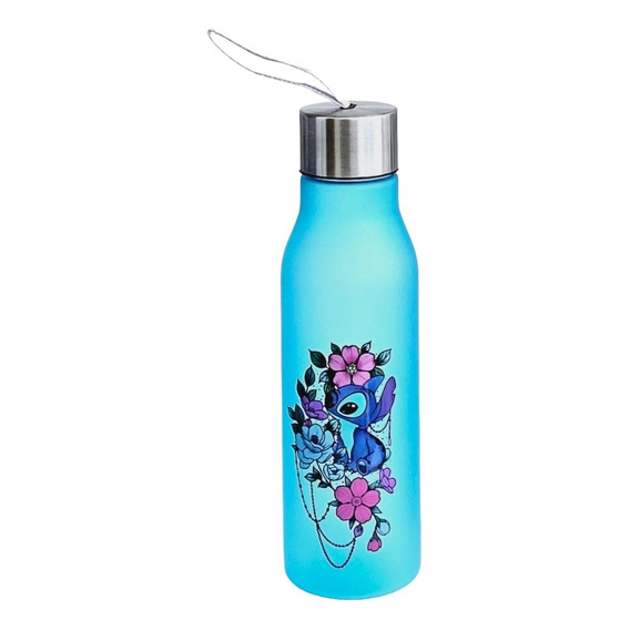 Botella Plastica Agua 600 Ml, Diseño Stitch