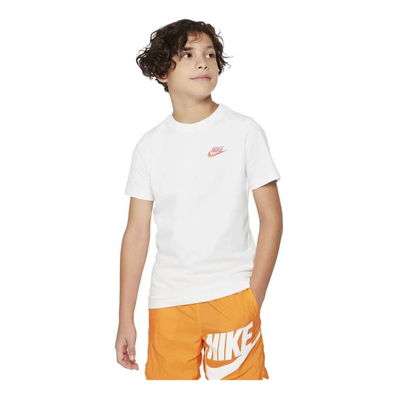 Remera Nike Tee Create White De Niños - Fj6315-100 Flex