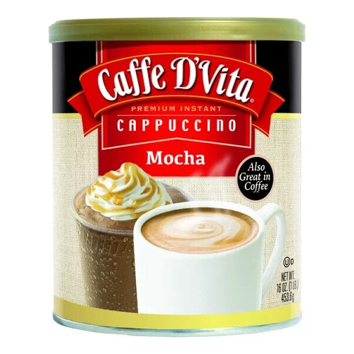 Cafe D'vita Cappuccino Mocha Polvo Frappe O Caliente 453grs