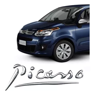 Adesivo Resinado Cromado Citroën Picasso Autocolante Emblema