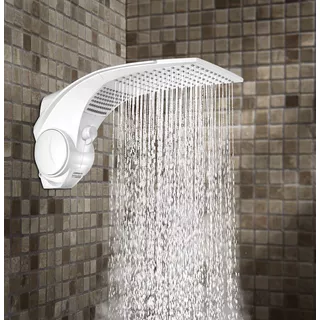 Chuveiro Elétrico De Parede Lorenzetti Duo Shower Quadra Multitemperaturas Branco 7500w 220v