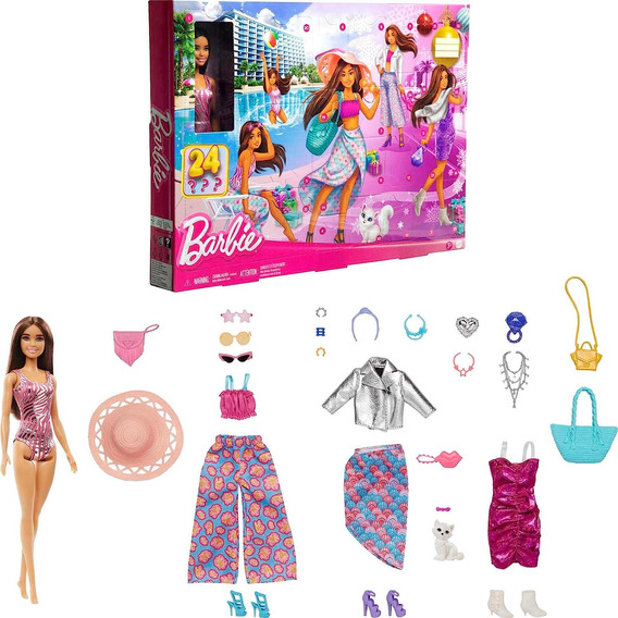 Barbie Muñeca Barbie Calendario Adviento 24 Sorpresas 2023