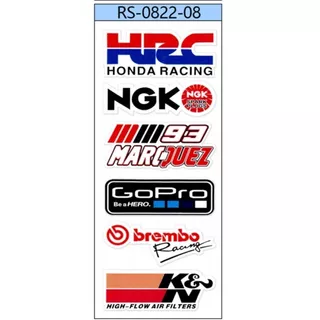 Stickers O Calcomanias Reflectantes Hrc Honda Racing