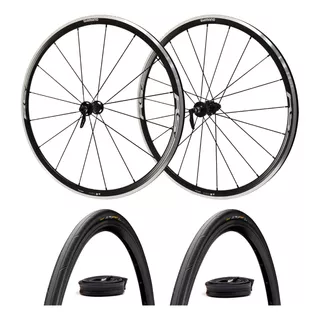 Kit Ruedas Shimano Rs330 Ruta Neumaticos Corazas Continental