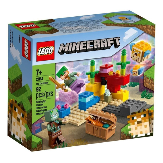 Lego® Minecraft - El Arrecife De Coral (21164) Cantidad de piezas 92