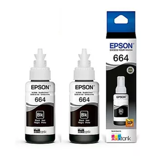 Pack Tintas Epson T664 Black Original   L120 L380 L220 L1300