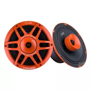 Bocina Tipo Coaxial Pro Waraudio Rocket Pro 65 Para Carros, Pickups & Suv Color Naranja De 4 65  X 65  X 65   X 2 Unidades 