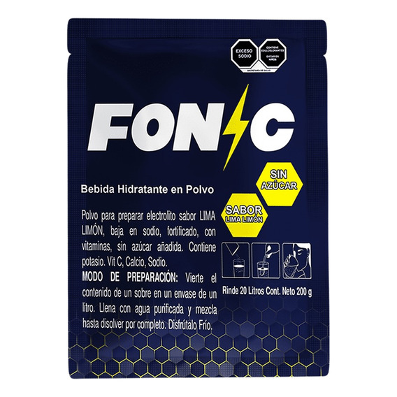 Fonic Hidratante 1 Sobre 200g Sin Azúcar Para 20l #