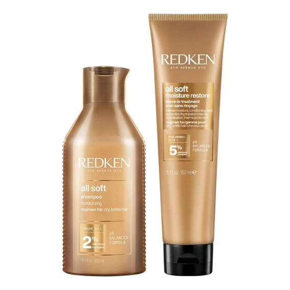 Shampoo 300ml + Crema Con Aceite D Argán Redken All Soft