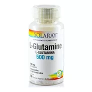 Glutamina 500 Mg 60 Cápsulas Veganas Solaray