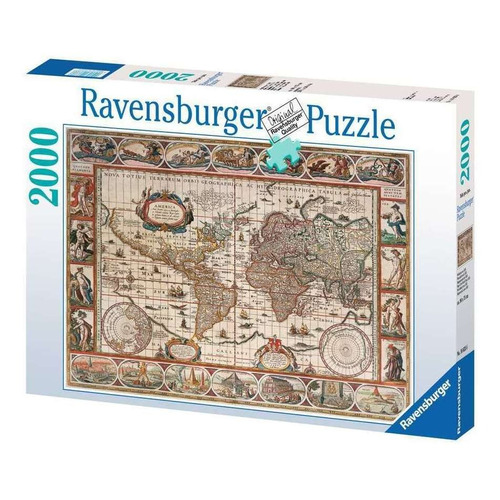 Rompecabezas Ravensburger Mapamundo 1650 16633 de 2000 piezas