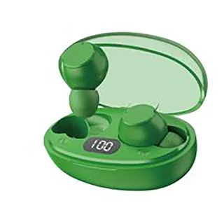 Auriculares Moreka Bluetooth + Caja Recargable Verdes Color Verde Color De La Luz Blanco