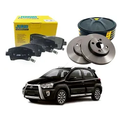  Kit Disco Pastilha Dianteira Etios Cross 1.5 2013 A 2018