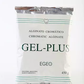 Alginato Gel Plus Cromatico 450g Dental Odontologia Egeo  