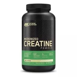 On Optimum Nutrition Creatina Micronizada. Suplemento En Polvo. Pote De 300g