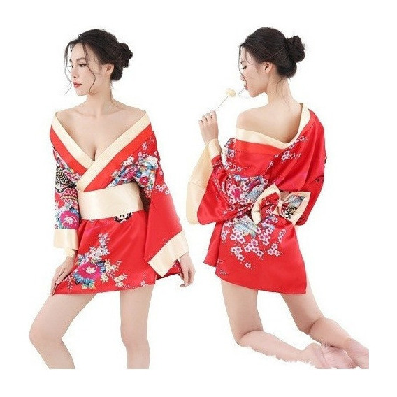 Conjunto De Kimono Japonés For Mujer Kimono Sexy
