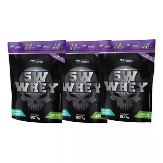 Kit 3 Whey Protein 5w Dark Insane 907g (whey Concentrado)