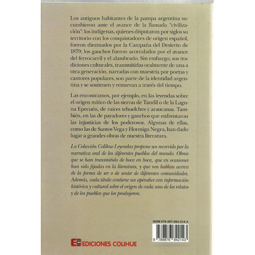 Libro El Lobison Y Otras Leyendas De La Pampa Argentina De O