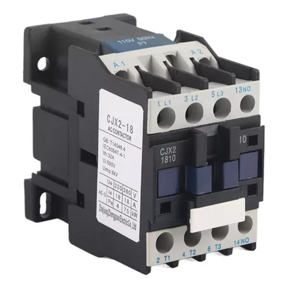 Contactor Ca Cjx2-1810 Bobina 110v 50/60hz 3 Polos